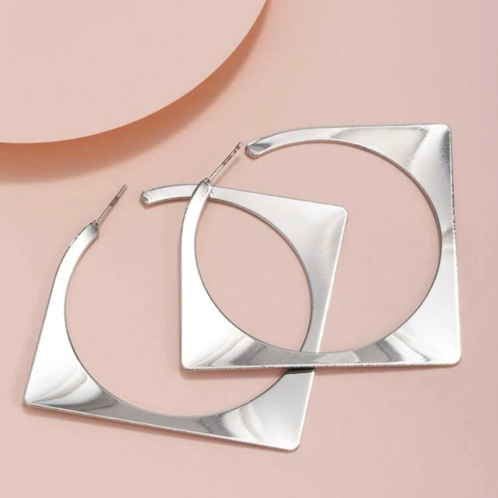 Silver earrings
